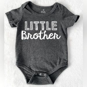 “Little brother” onesie